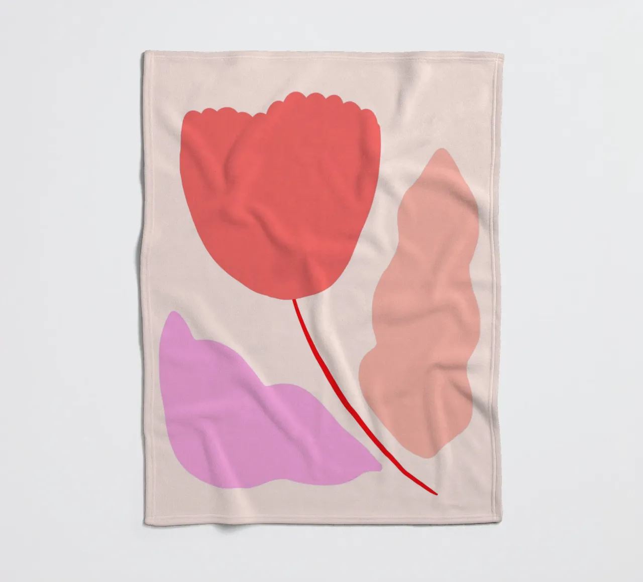 Simple Flower No 1 coperta in pile da treechild