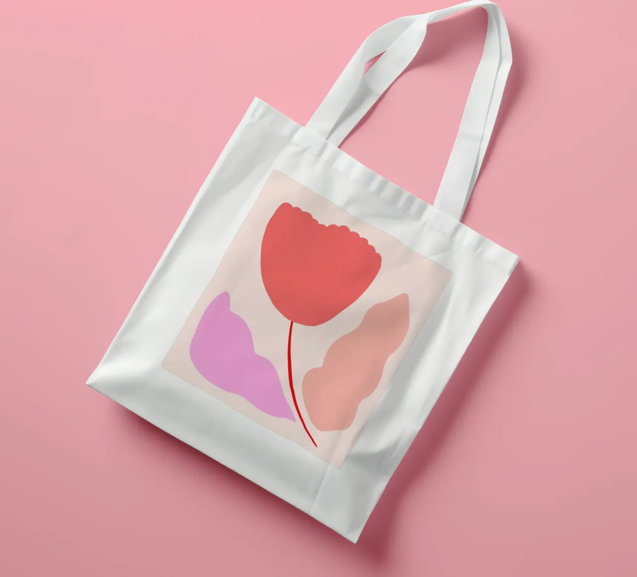 Simple Flower No 1 borsa in juta da treechild