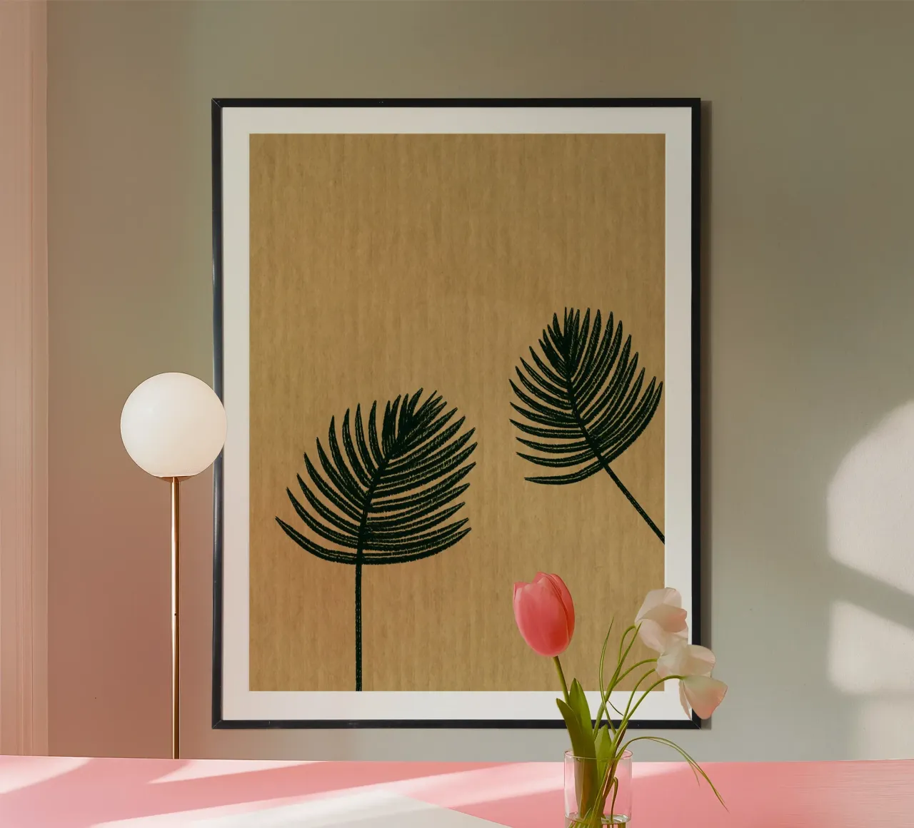 Vibrant Strokes poster con telaio in plastica da Mathudace Créas