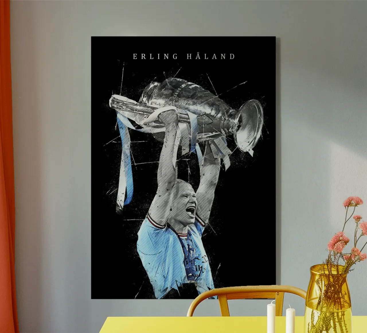 Erling Braut Håland plexiglass da tenten