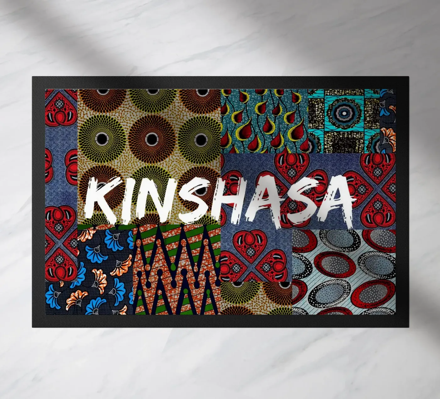 Kinshasa Fußmatte von Mathudace Créas