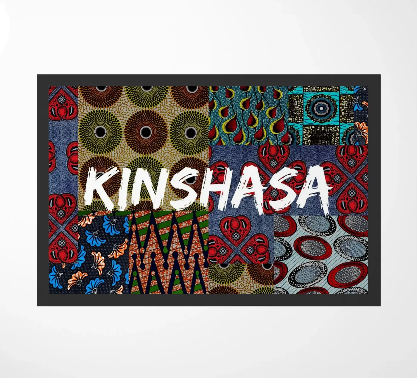 Kinshasa Fußmatte von Mathudace Créas