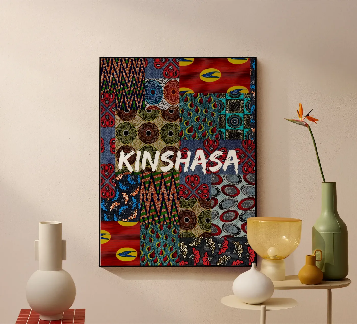 Kinshasa Acryl-Glas von Mathudace Créas
