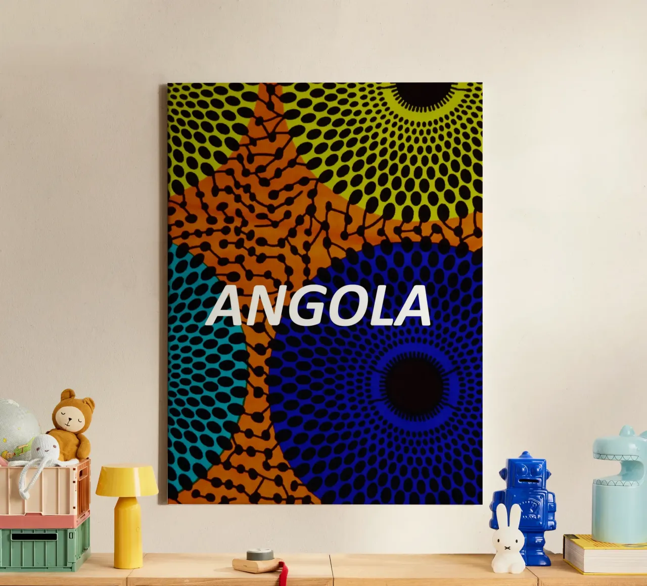 Angola tela con Cornice a cassetta da Mathudace Créas