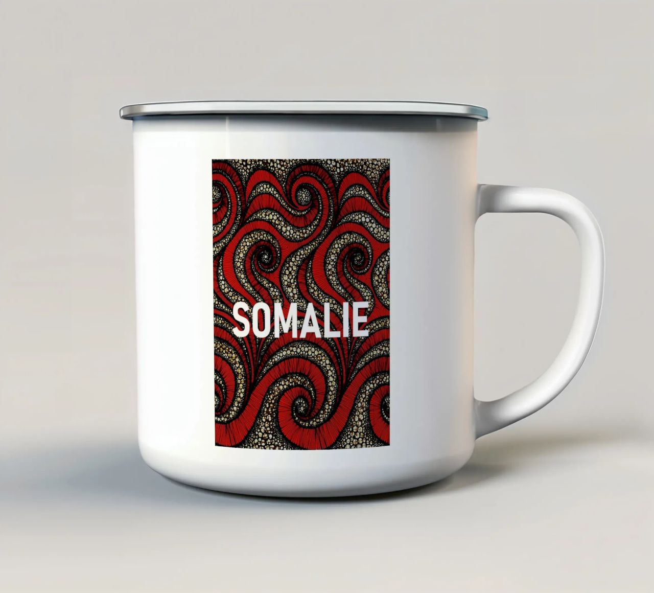 Somalie tazza in smalto da Mathudace Créas