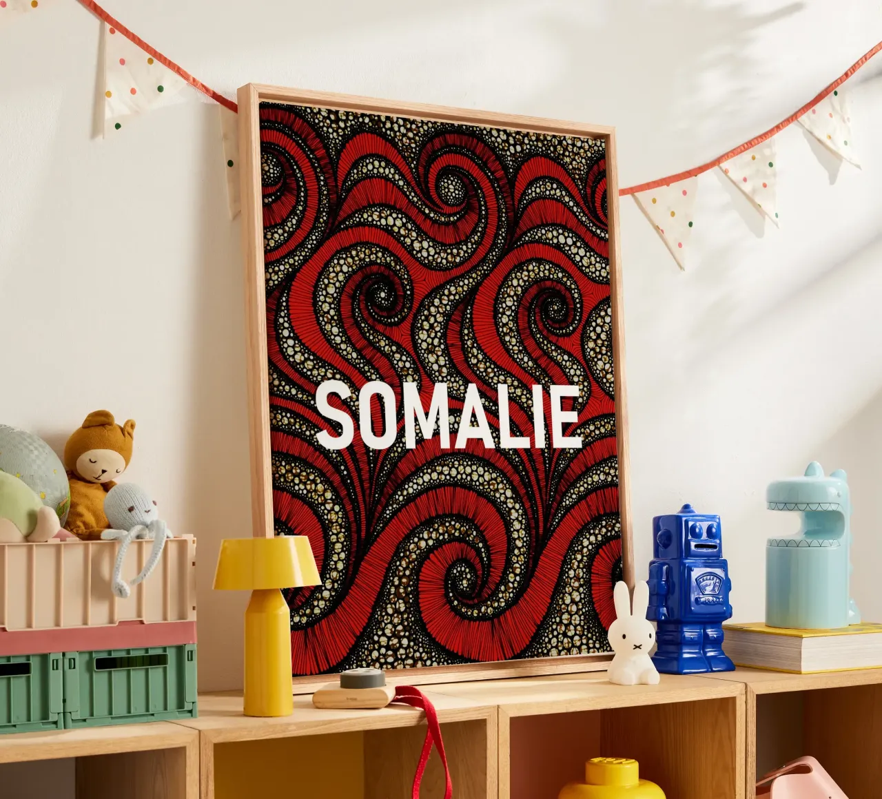 Somalie tela con Cornice a cassetta da Mathudace Créas