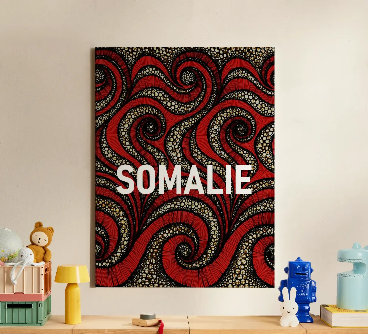Somalie tela con Cornice a cassetta da Mathudace Créas