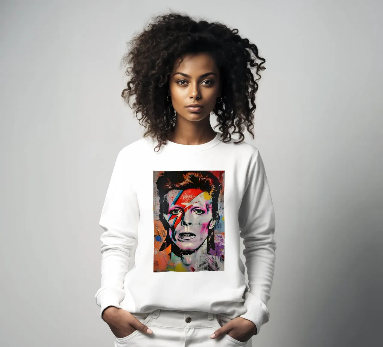 David Bowie felpa da FreeArtStudio