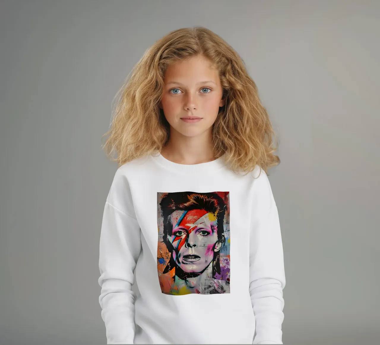 David Bowie felpa bambino da FreeArtStudio