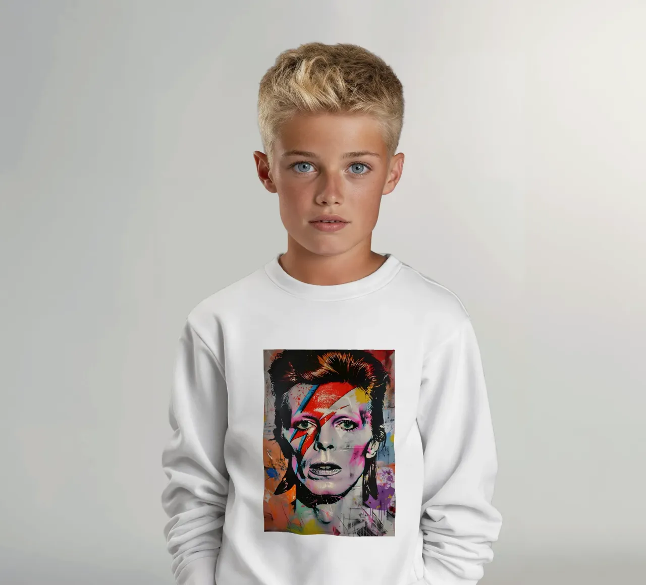 David Bowie felpa bambino da FreeArtStudio