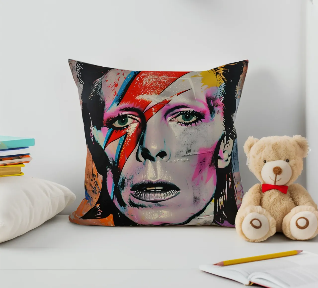 David Bowie cuscino da FreeArtStudio