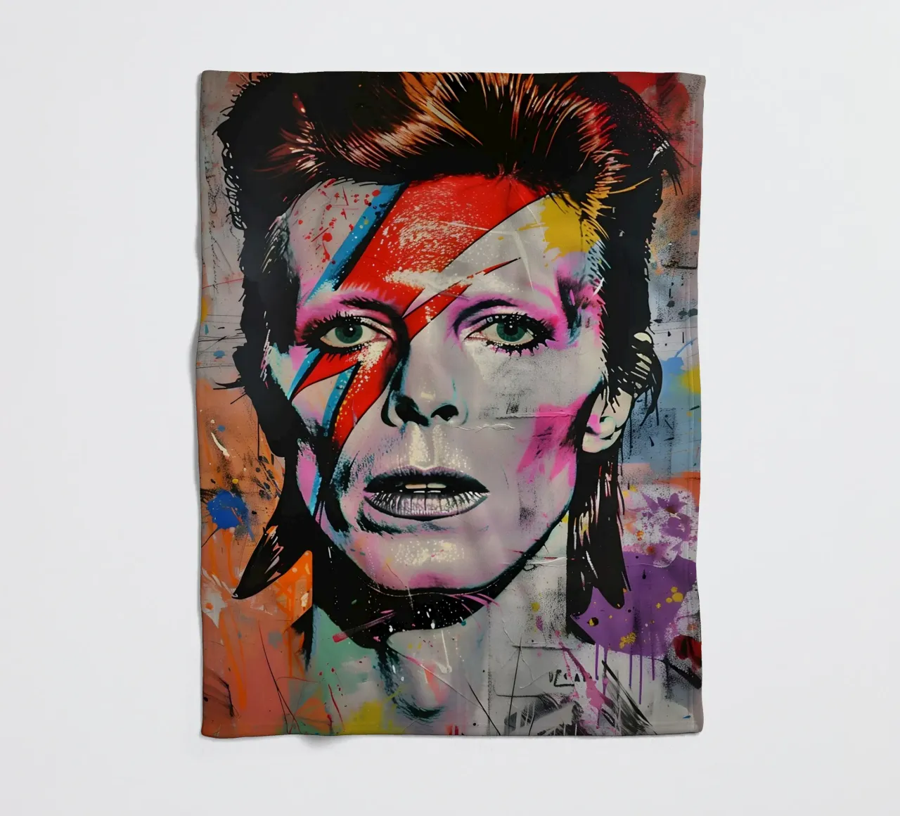 David Bowie coperta in pile da FreeArtStudio