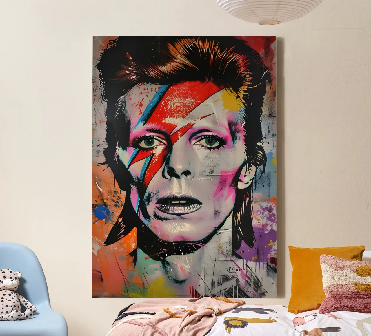 David Bowie tela con Cornice a cassetta da FreeArtStudio