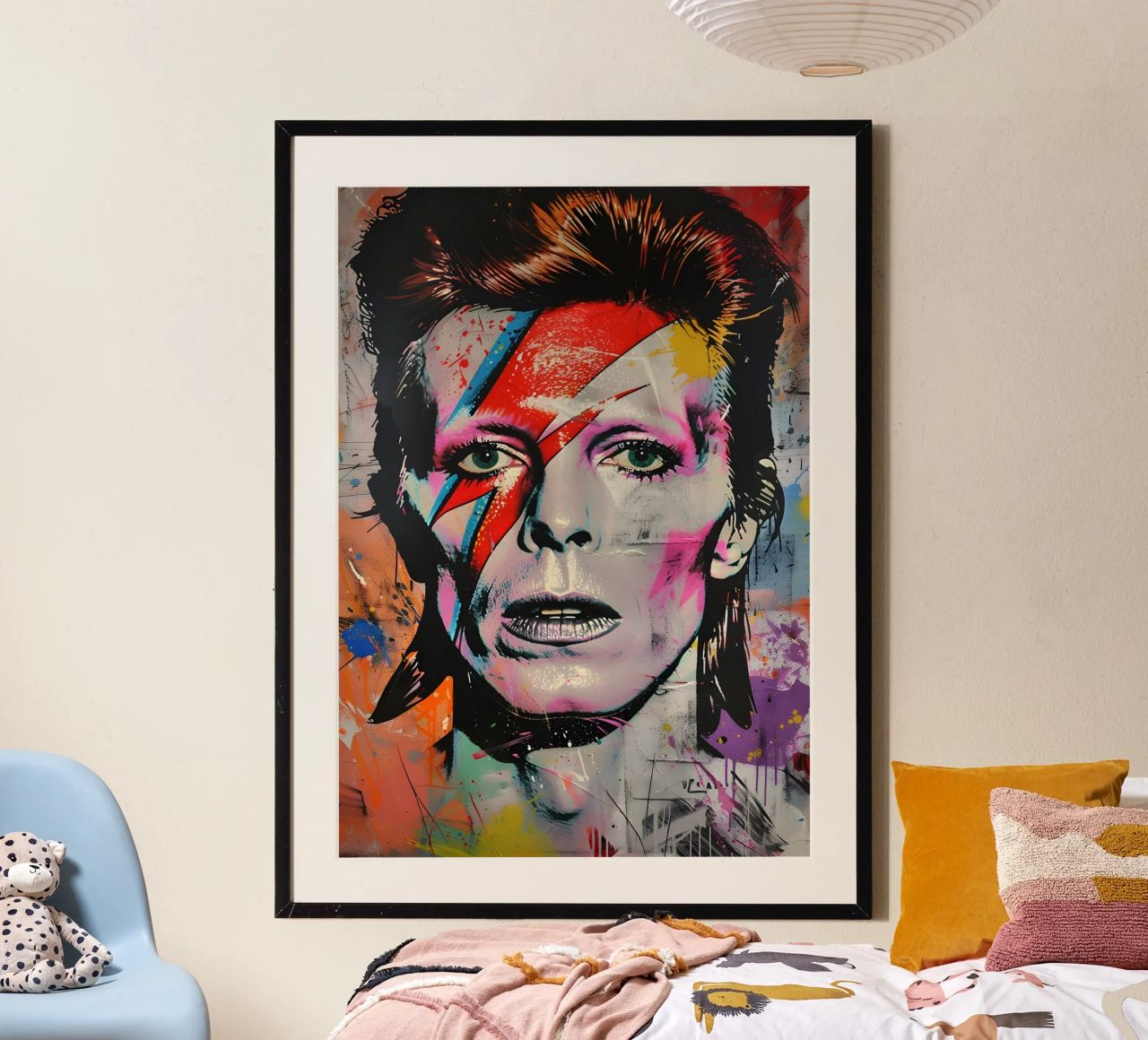 David Bowie poster by FreeArtStudio