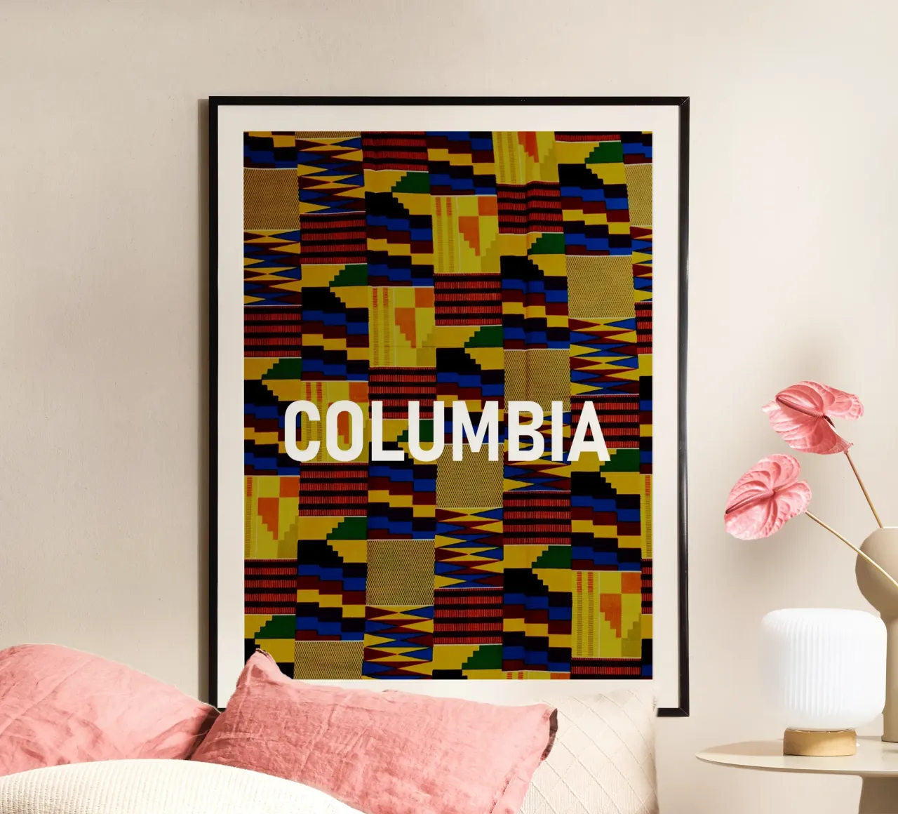 Columbia poster con telaio in alluminio da Mathudace Créas