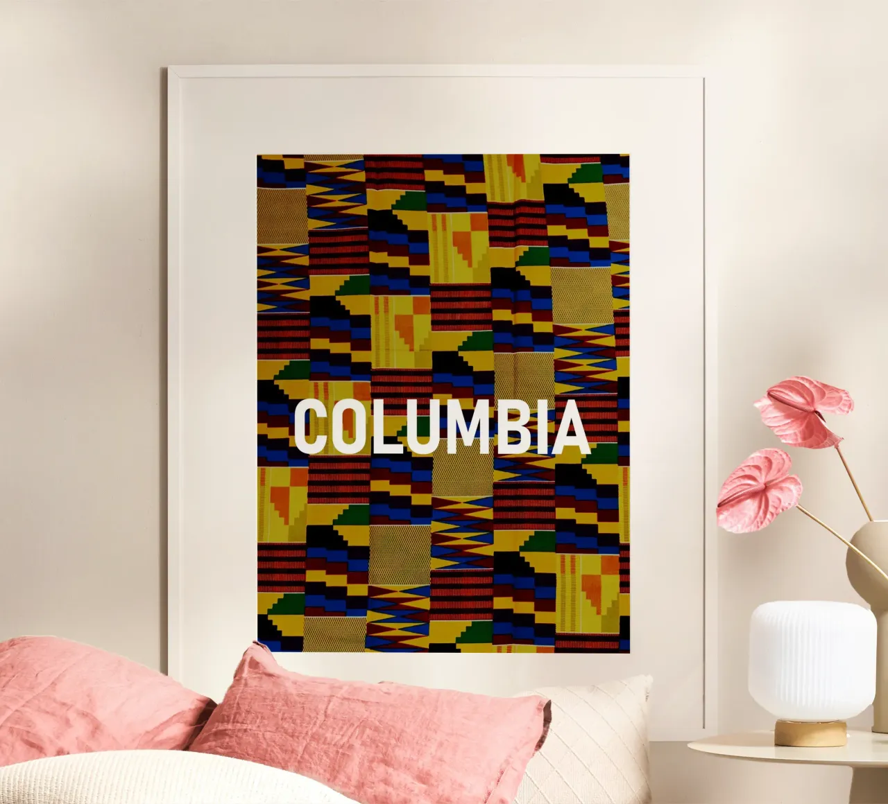 Columbia poster con telaio in alluminio da Mathudace Créas