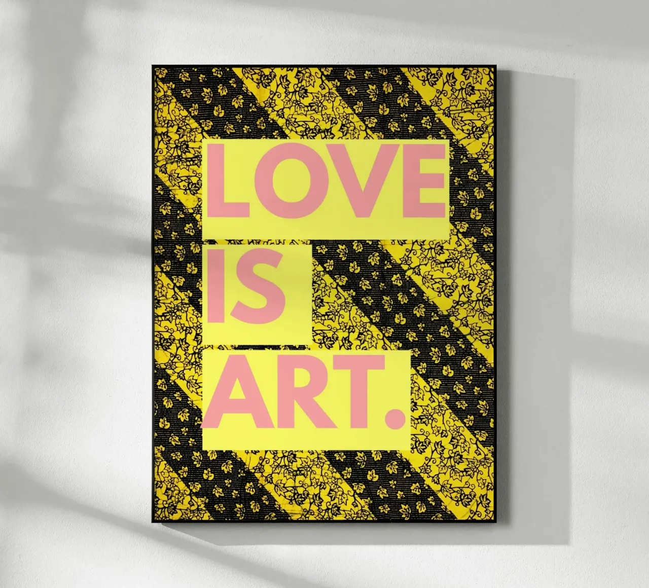 Love is art acrylic glass by Mathudace Créas