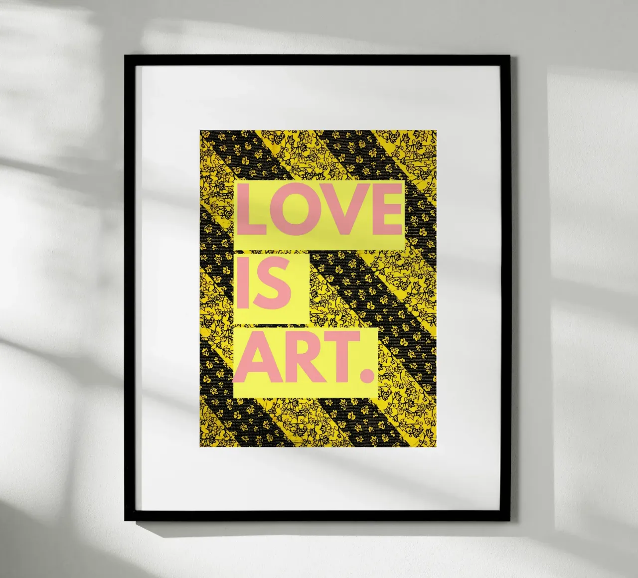 Love is art poster con telaio in plastica da Mathudace Créas