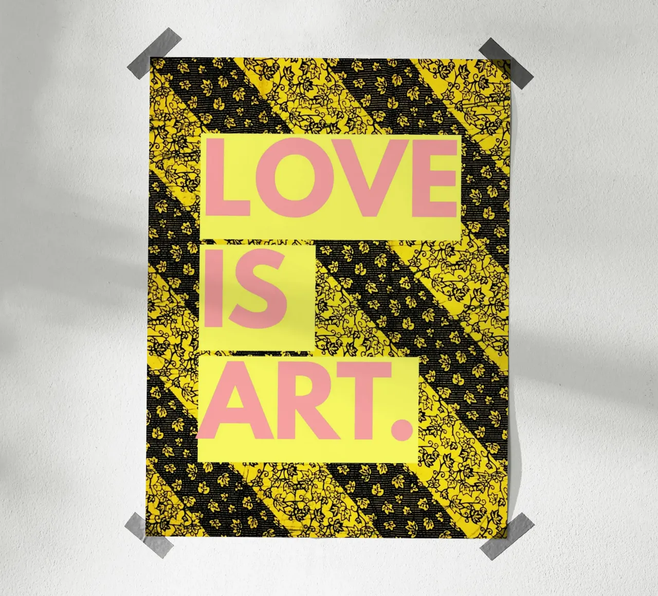 Love is art poster con telaio in plastica da Mathudace Créas