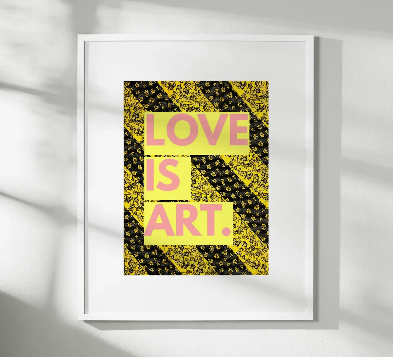 Love is art poster con telaio in plastica da Mathudace Créas