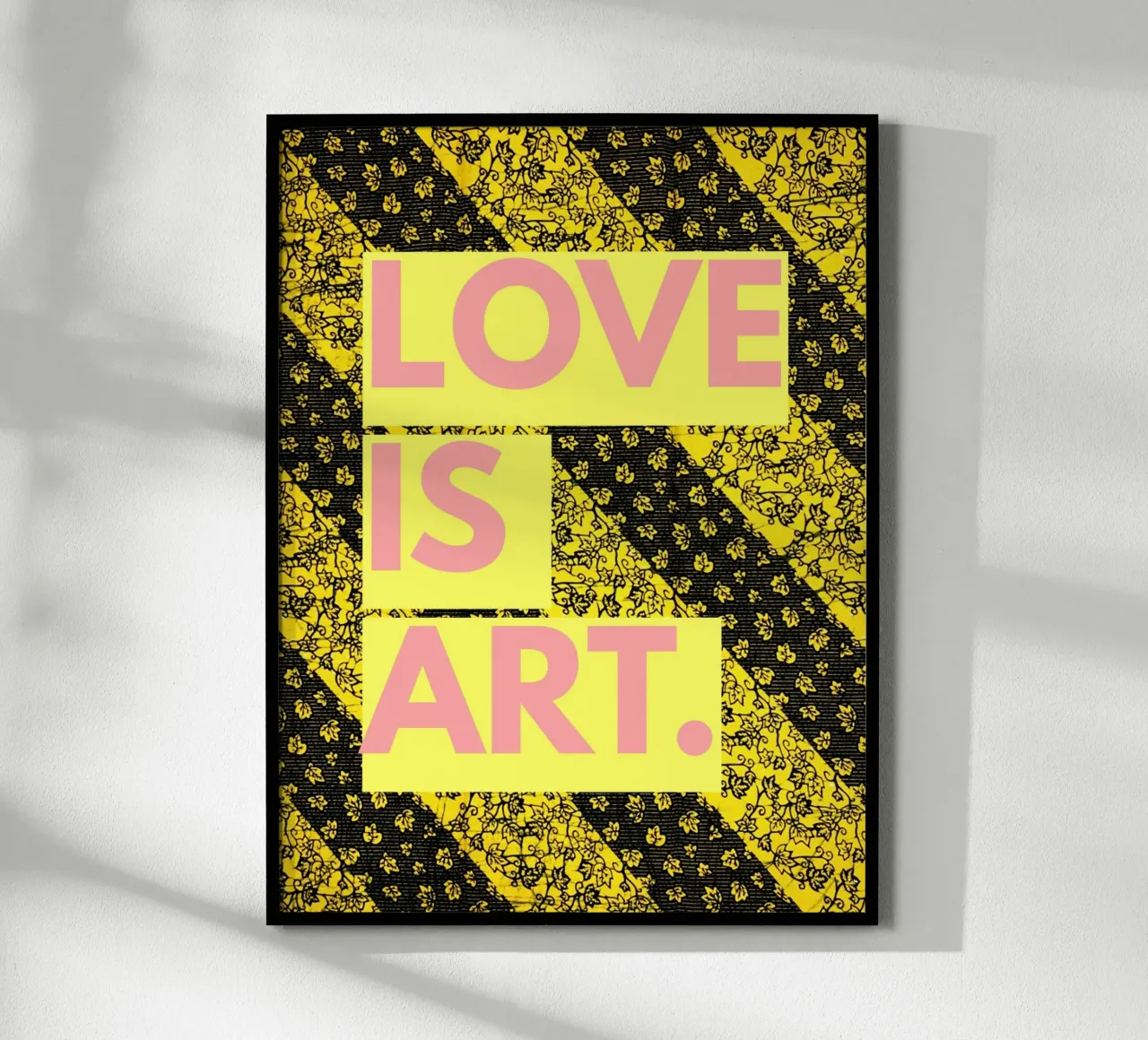 Love is art poster con telaio in plastica da Mathudace Créas