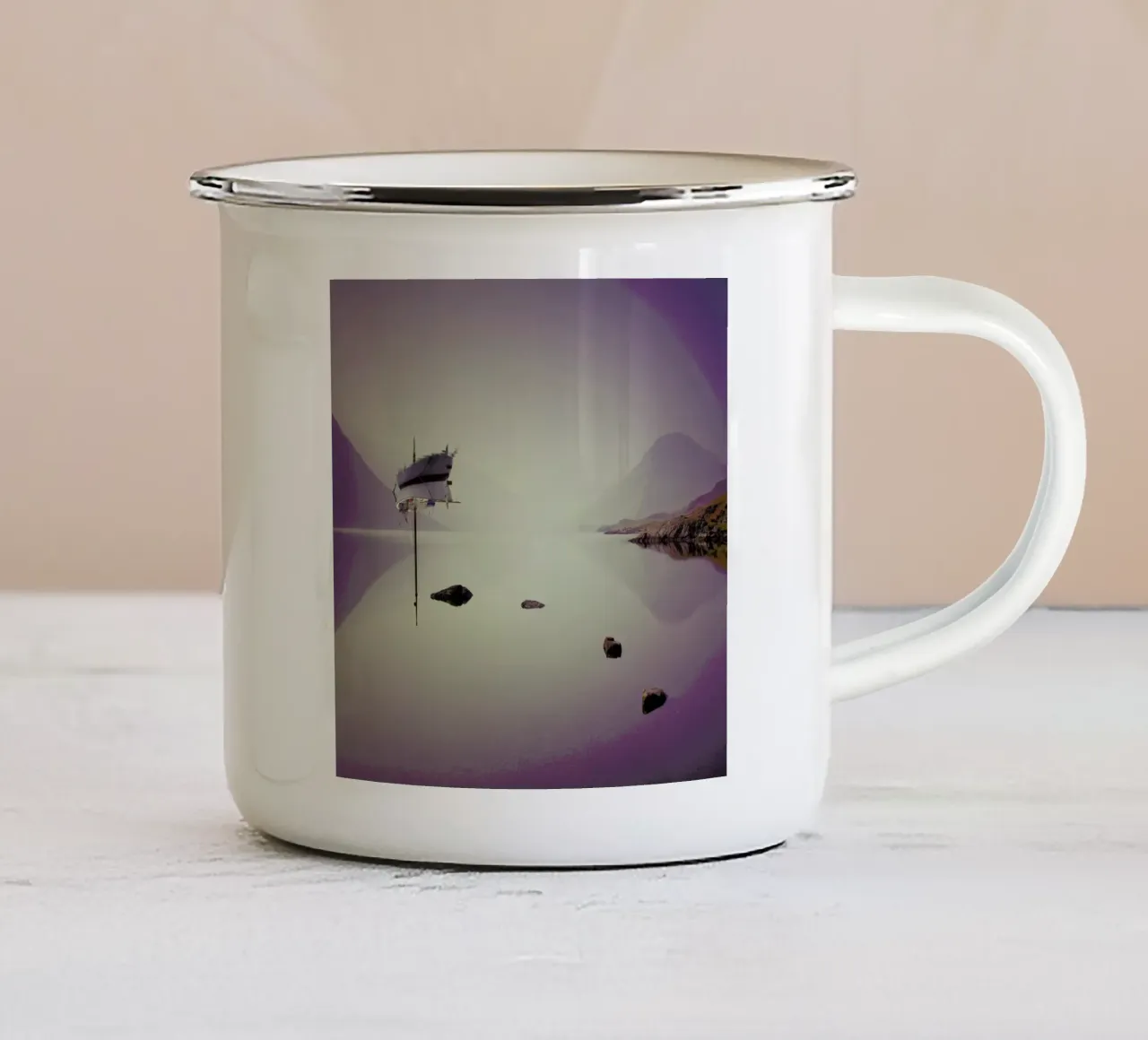 Broken Equability tazza in smalto da Eugene Soloviev