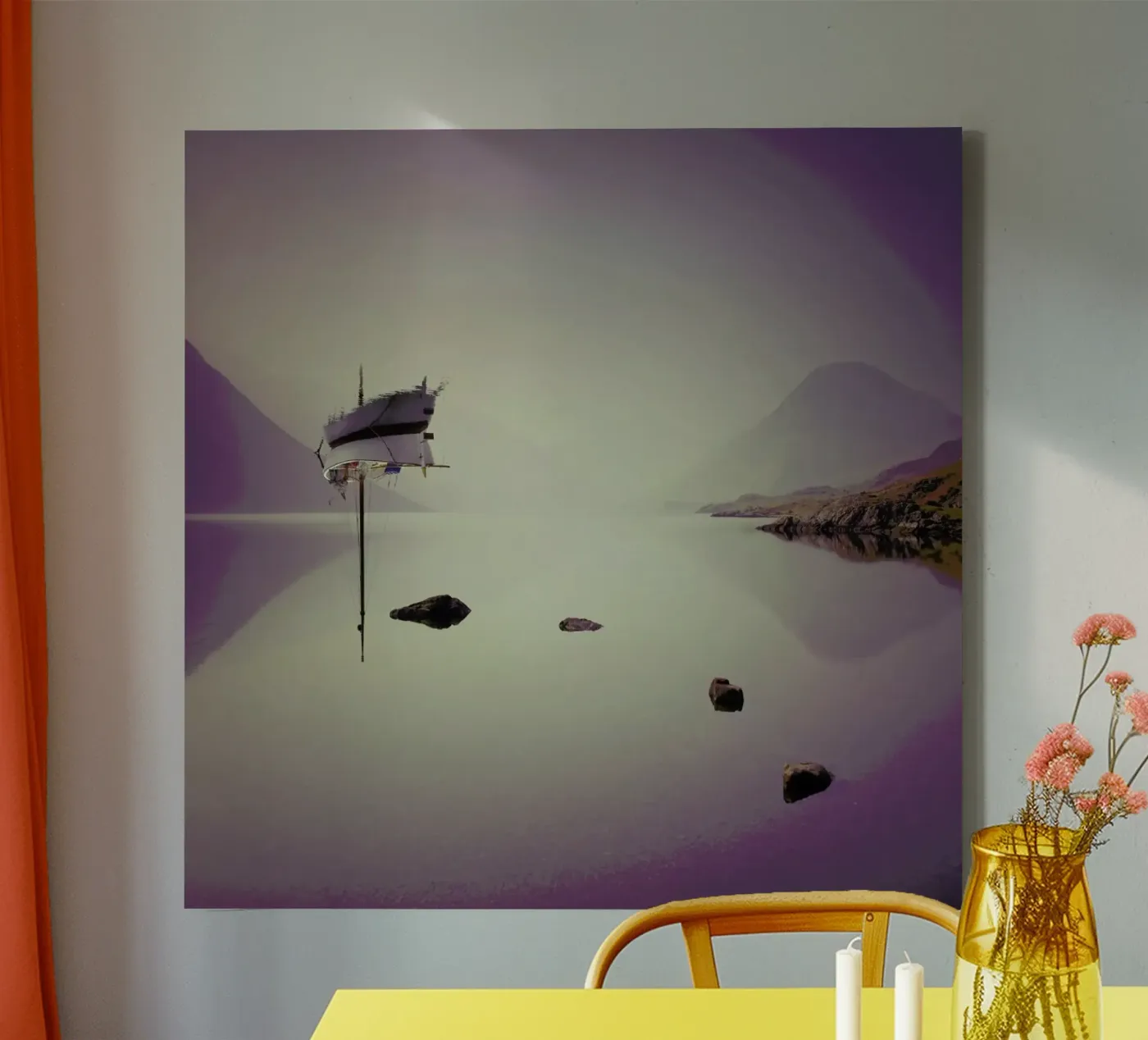 Broken Equability canvas van Eugene Soloviev