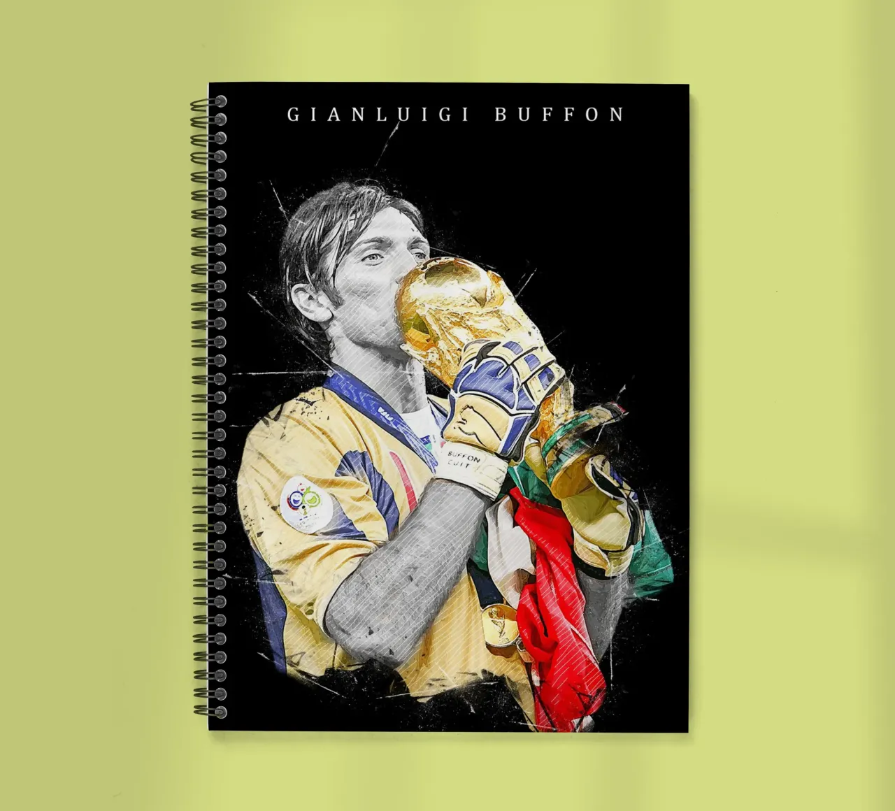 Gianluigi Buffon spiral notebook by tenten