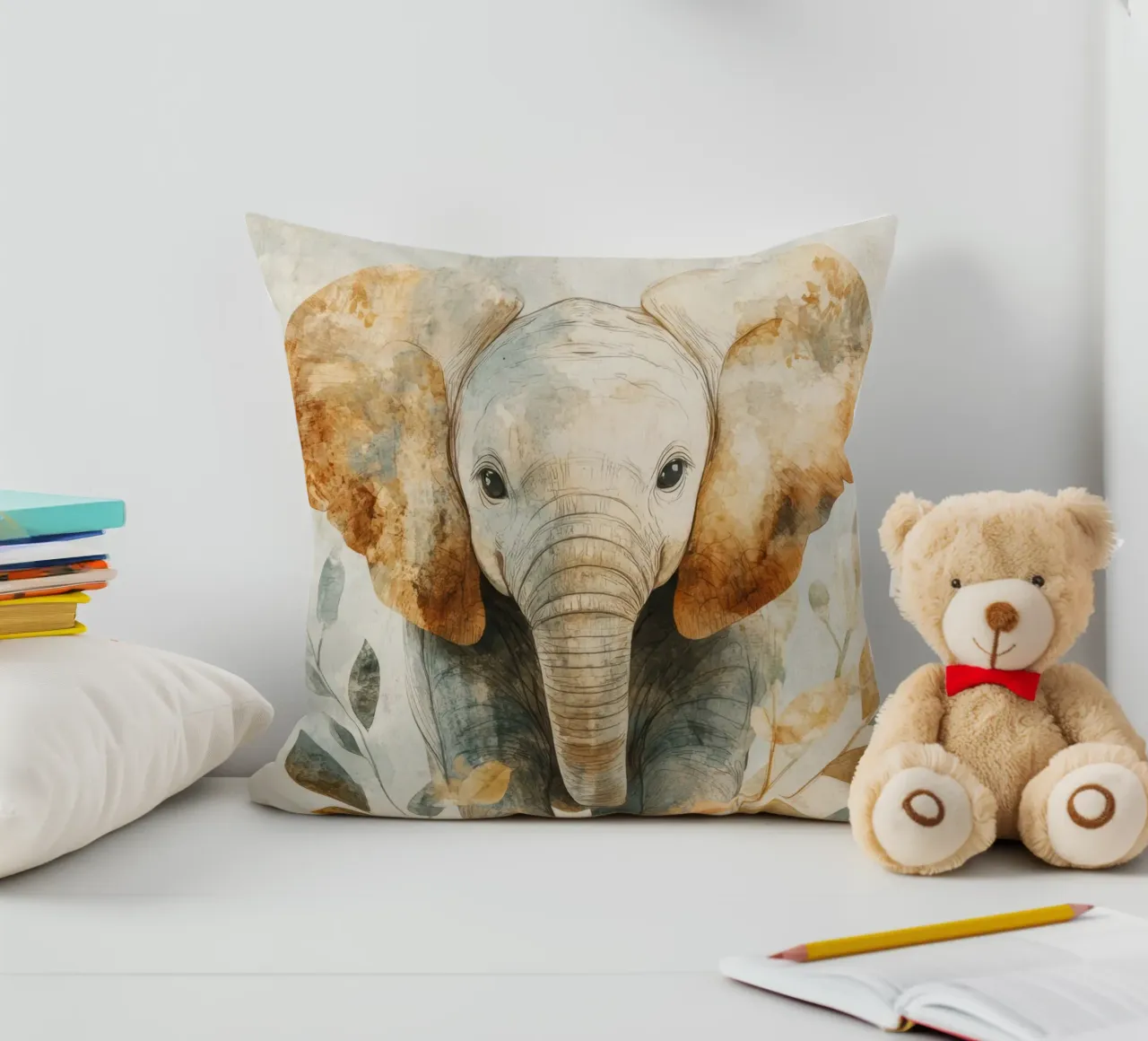 Elephant nursery decorative cushion by Imagine