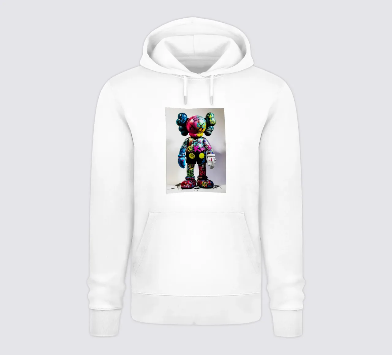 Pop art KAWS Graffiti felpa con cappuccio da FreeArtStudio