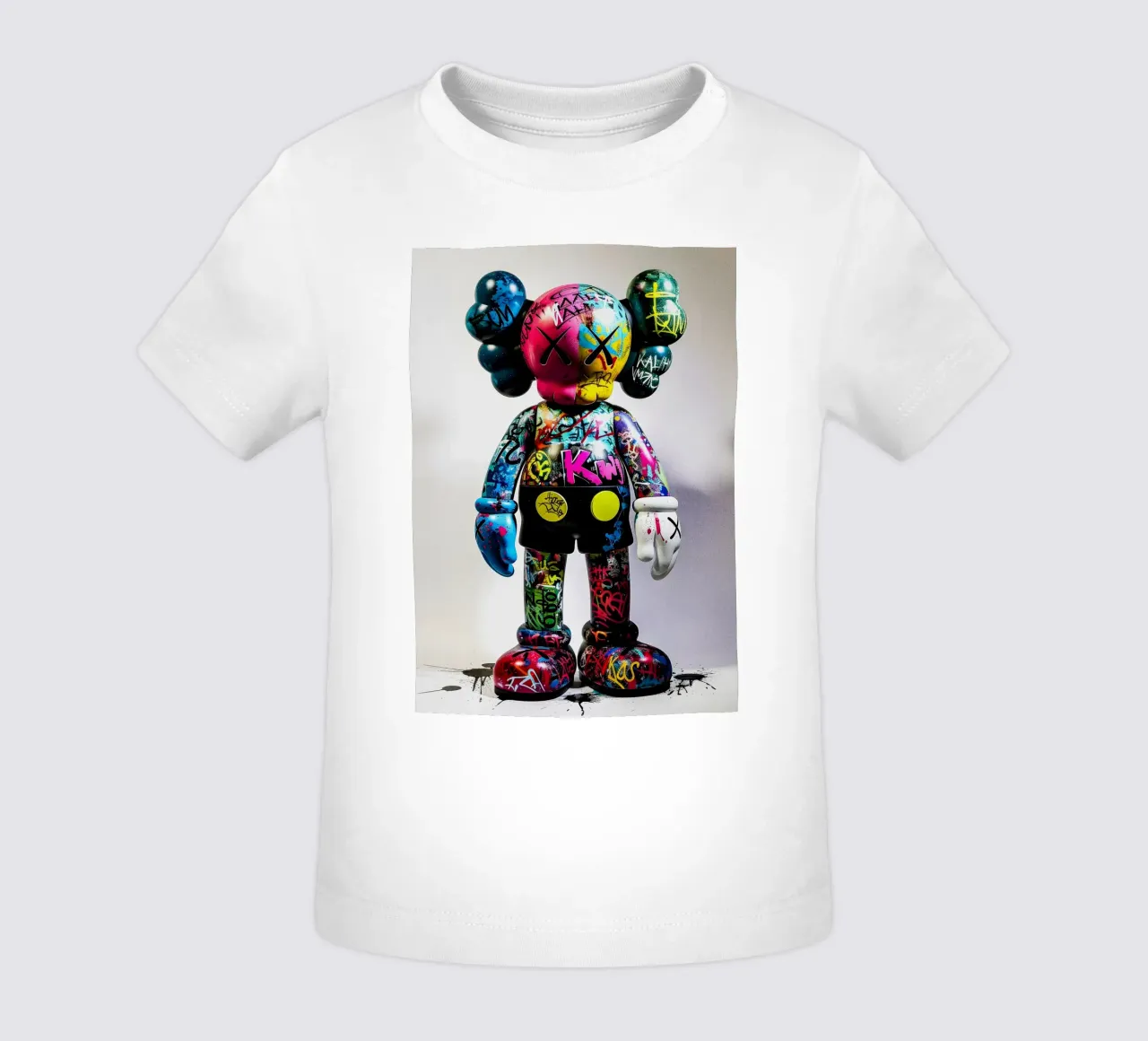 Pop art KAWS Graffiti maglietta neonato da FreeArtStudio