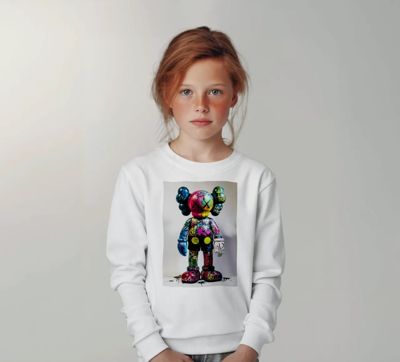 Pop art KAWS Graffiti felpa bambino da FreeArtStudio