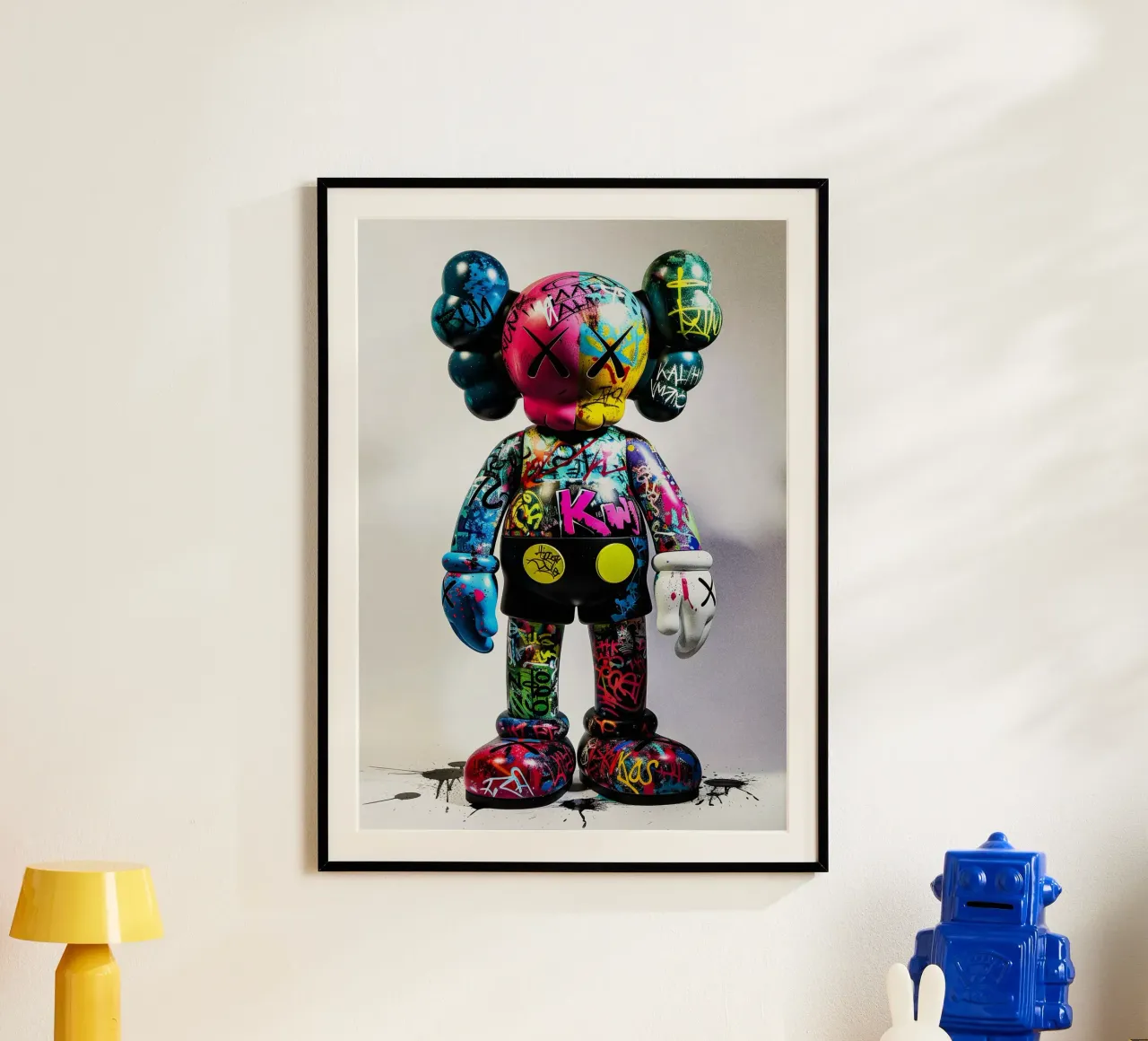 Pop art KAWS Graffiti carta hahnemühle da FreeArtStudio