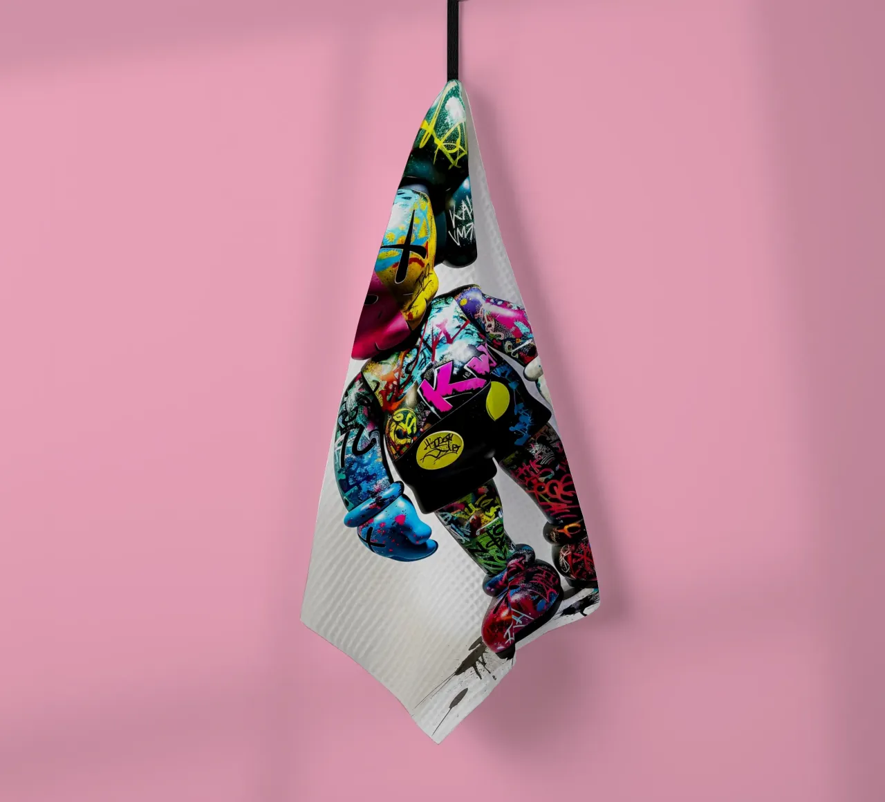 Pop art KAWS Graffiti canovaccio da cucina da FreeArtStudio