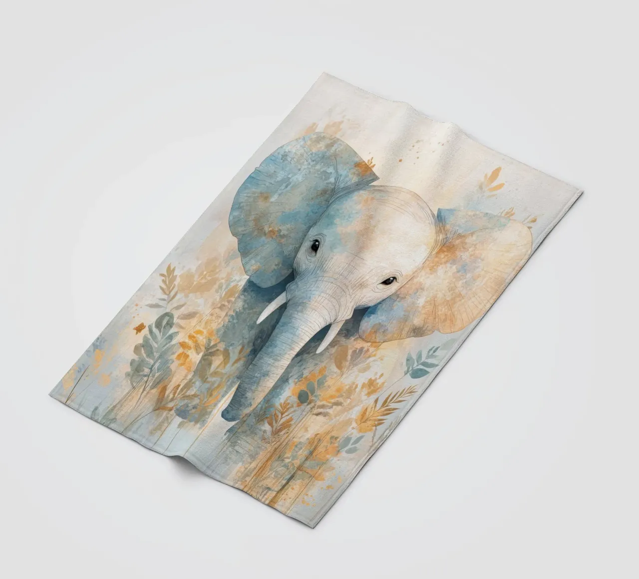 Elephant nursery fleece blanket by Imagine