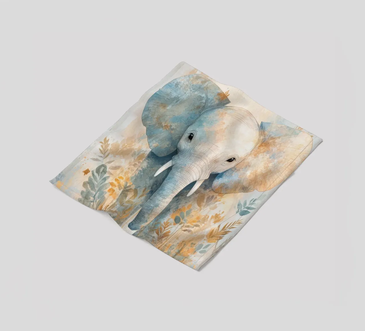 Elephant nursery fleece blanket by Imagine