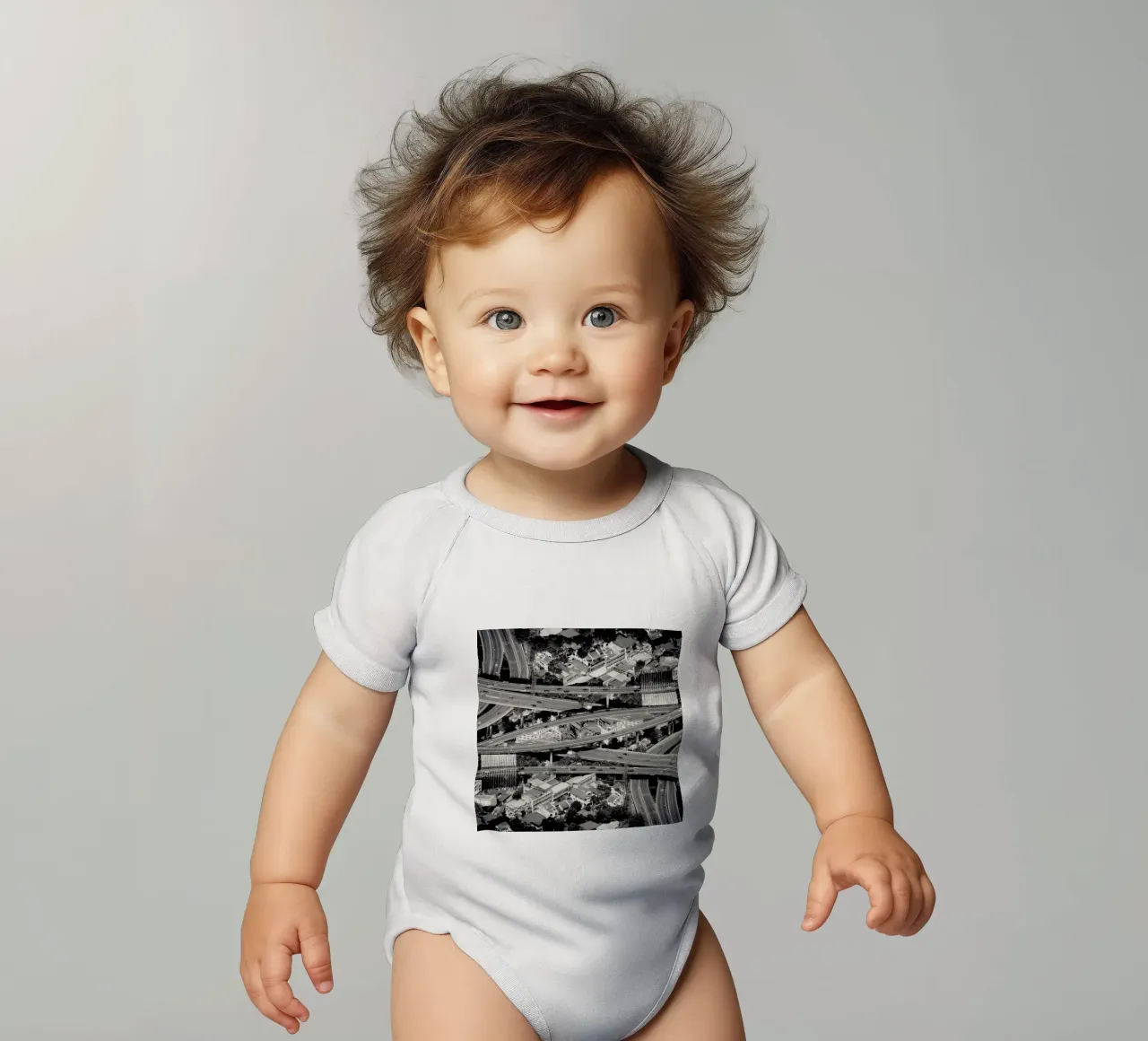 Cofluence body neonato maniche corte da Eugene Soloviev