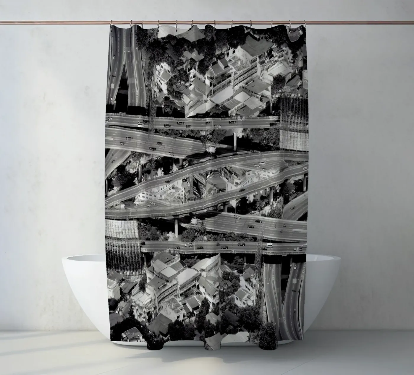 Cofluence Duschvorhang von Eugene Soloviev