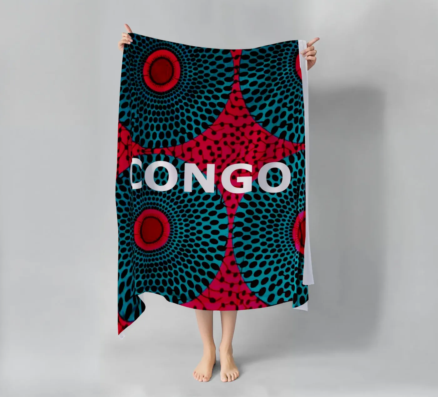 Congo strandhanddoek van Mathudace Créas