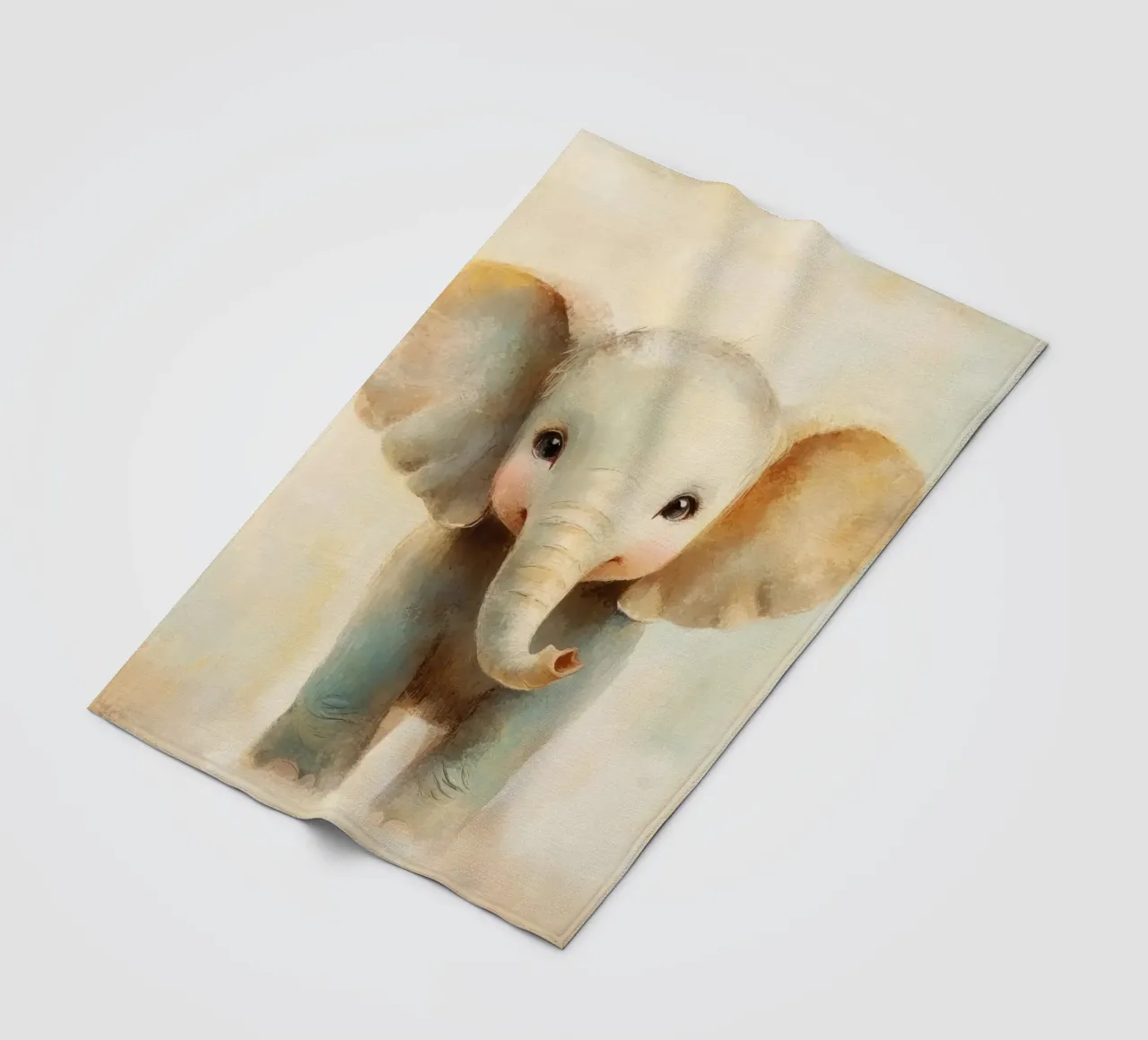 Elephant nursery fleece blanket by Imagine