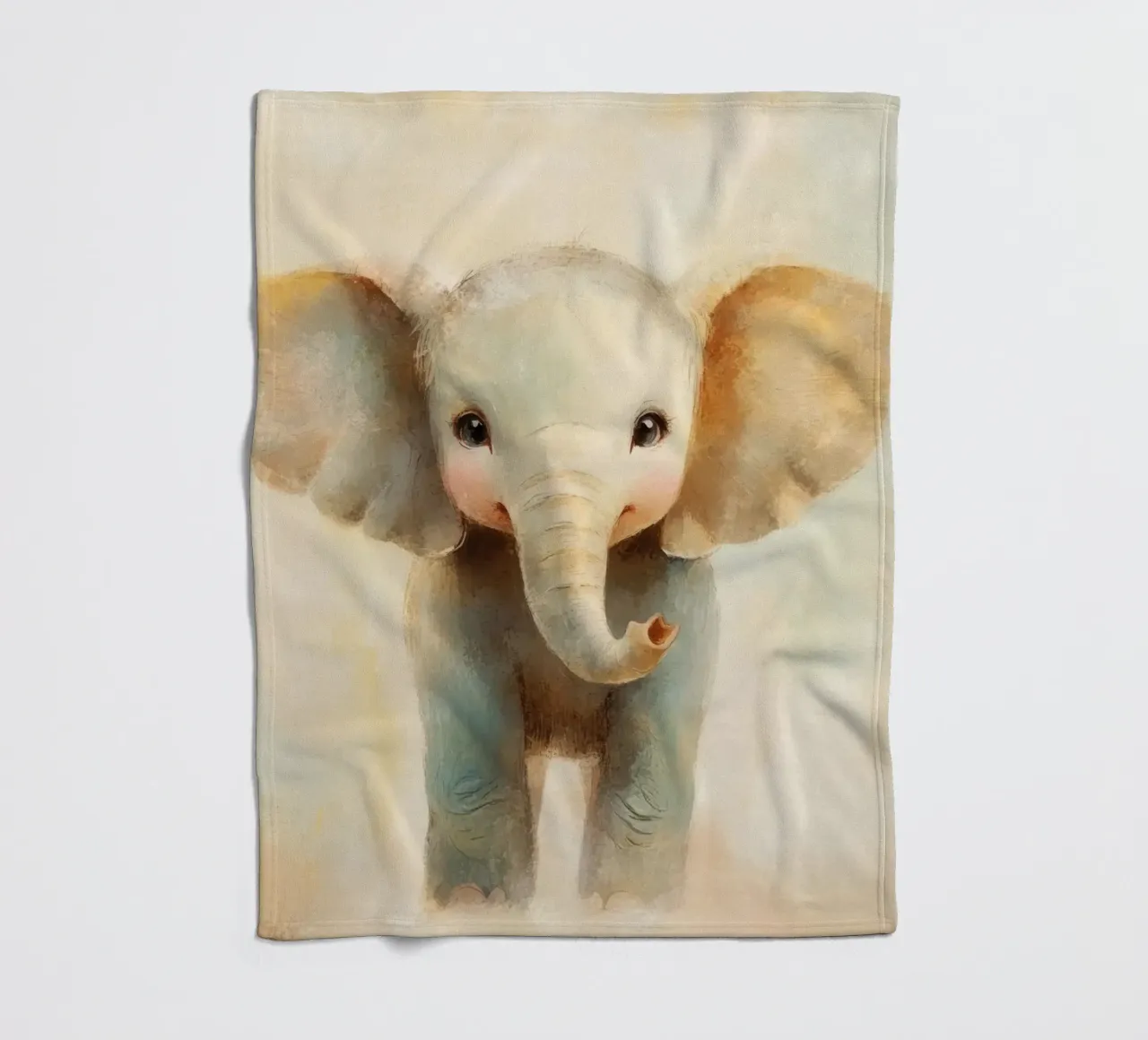 Elephant nursery fleece blanket by Imagine