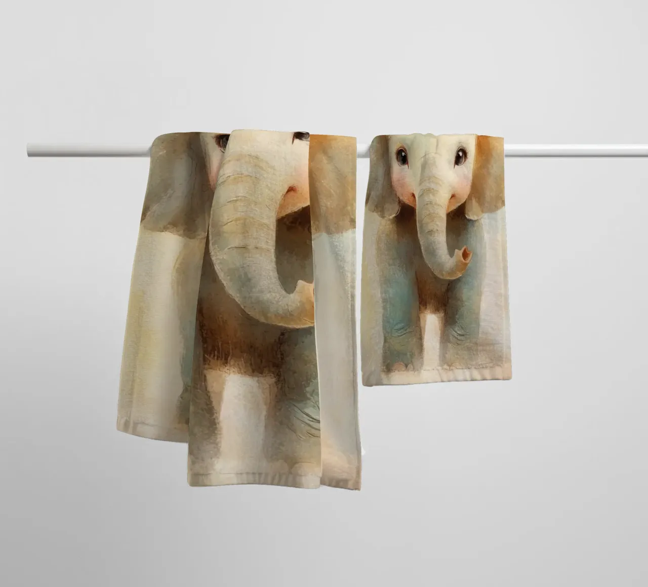 Olifantenkwekerij badhanddoek van Imagine