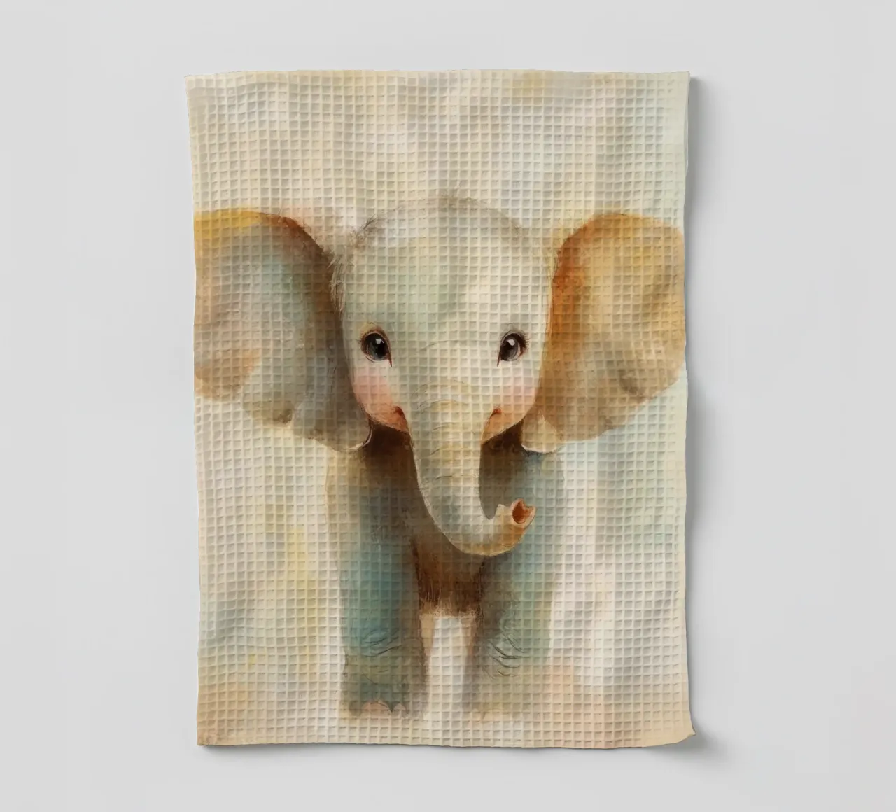 Elephant nursery tea towel by Imagine