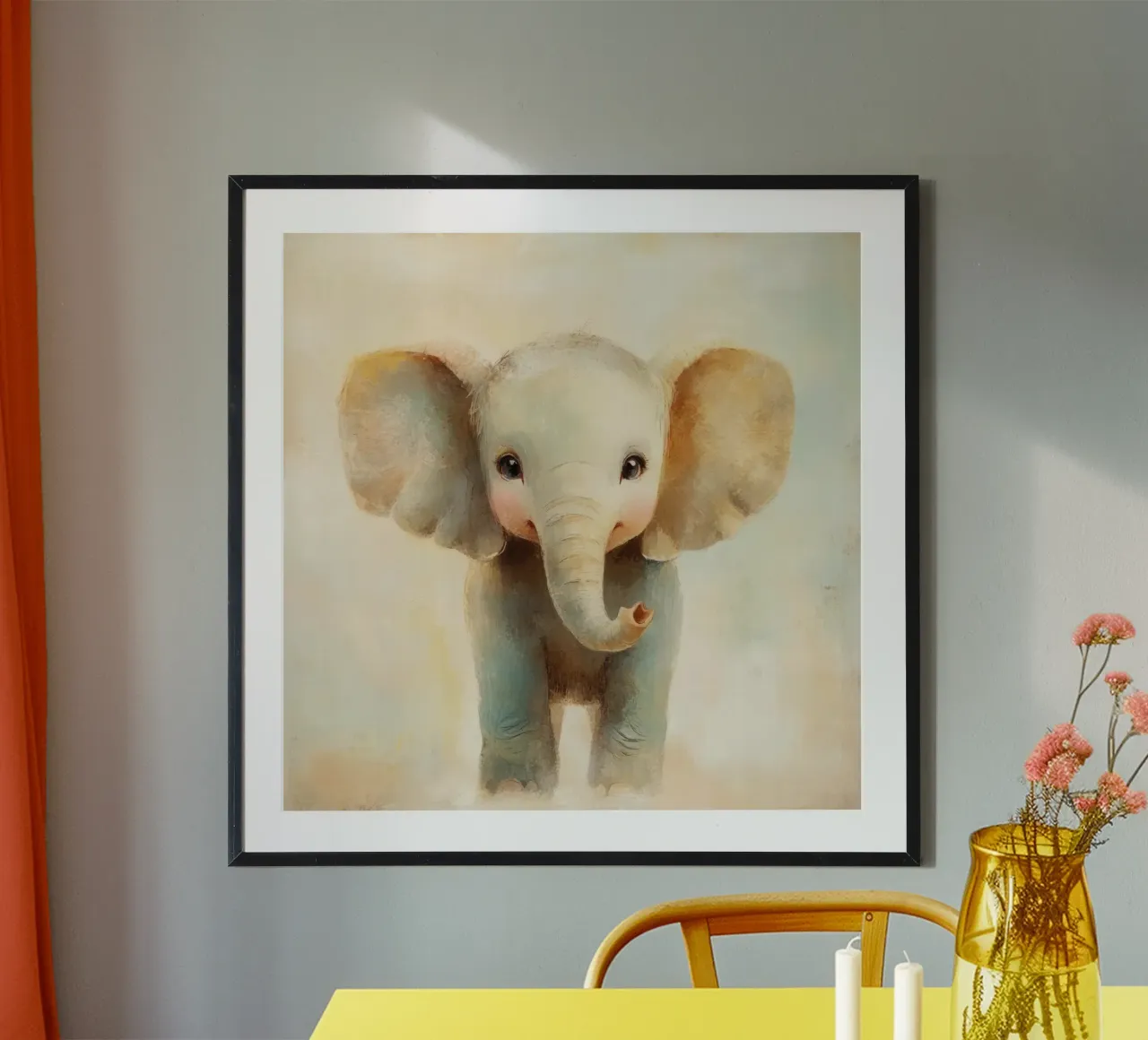 Elephant nursery poster by Imagine