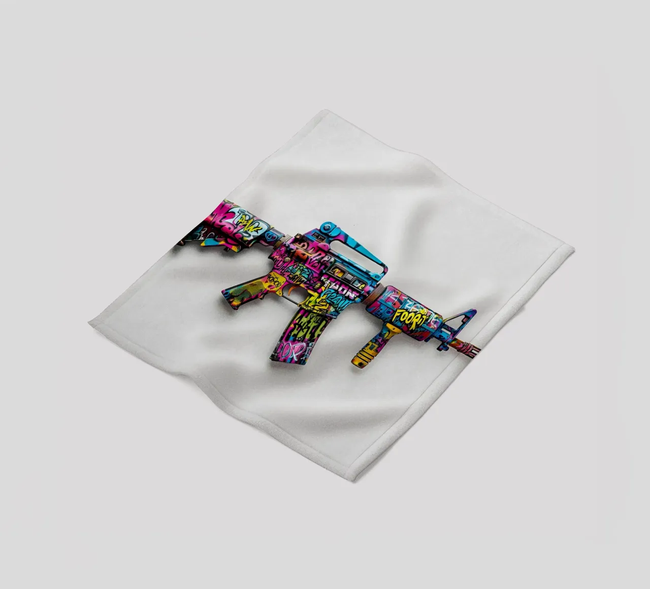Pop art PUBG M416 Graffiti coperta in pile da FreeArtStudio