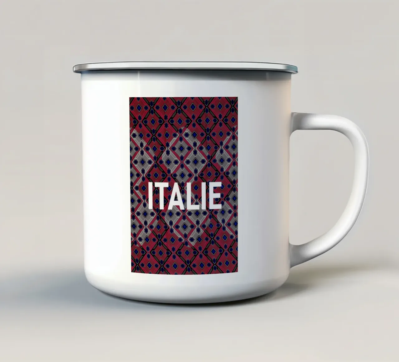 Italie tazza in smalto da Mathudace Créas