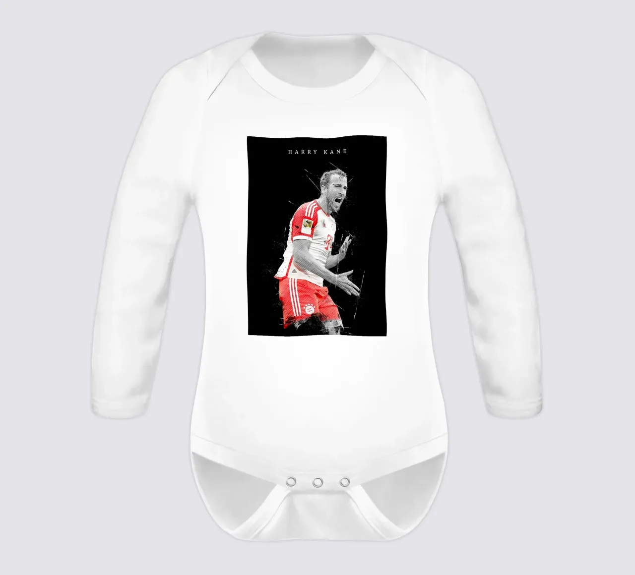 Harry Kane long-sleeve baby romper by tenten