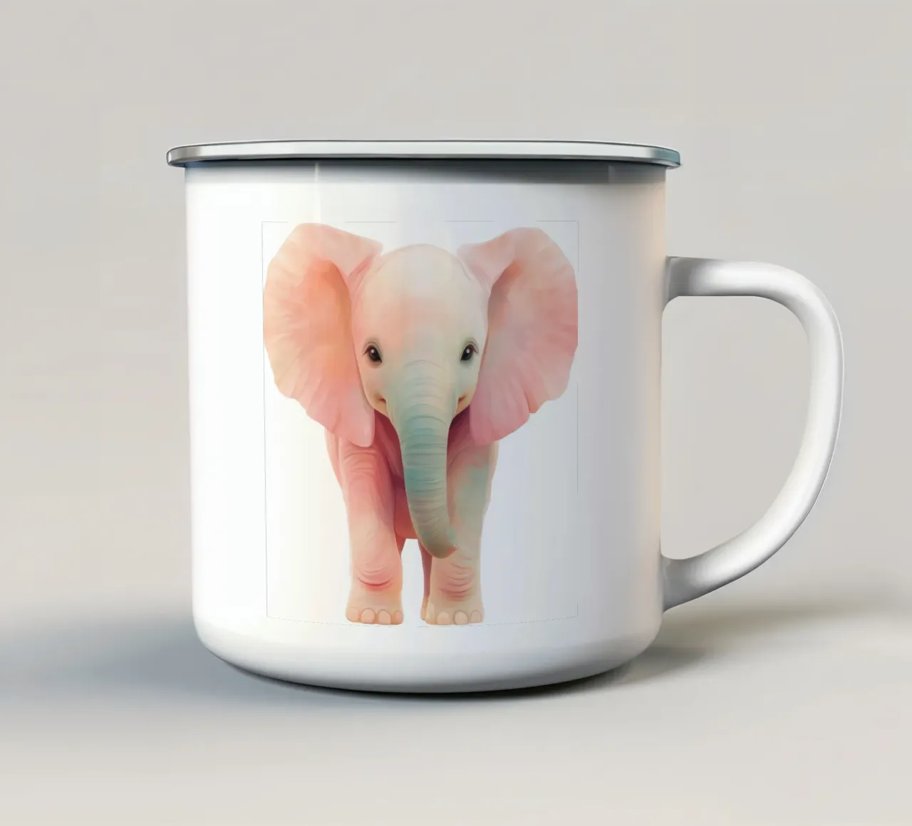 Vivaio di elefanti tazza in smalto da Imagine