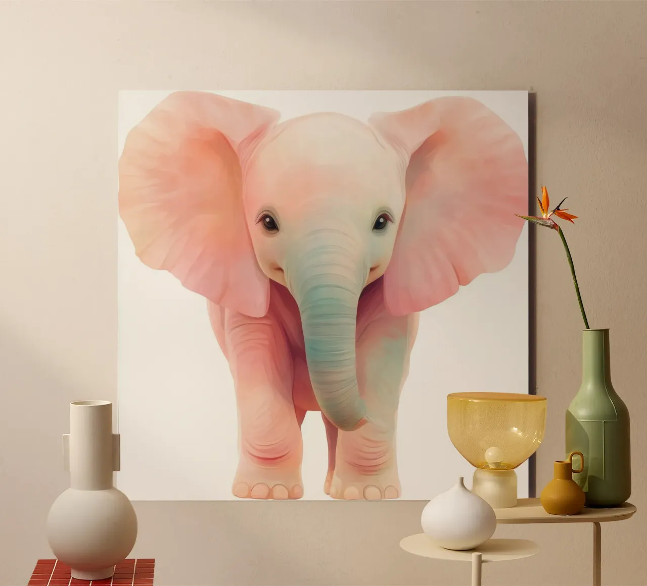Elephant nursery forex plate by Imagine