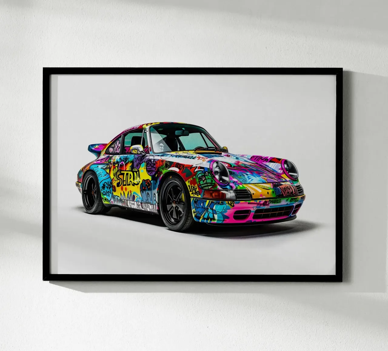 Pop art Porsche 911 Graffiti poster da FreeArtStudio